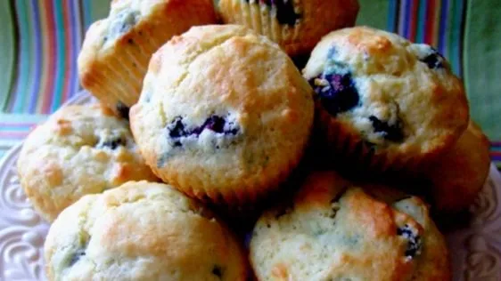 Blueberry Muffins Bursting with Sunshine Flavor