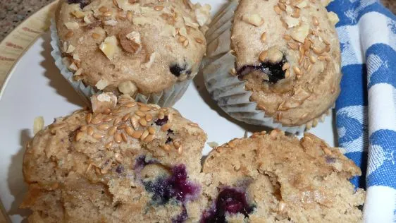 Blueberry- Peach Muffins