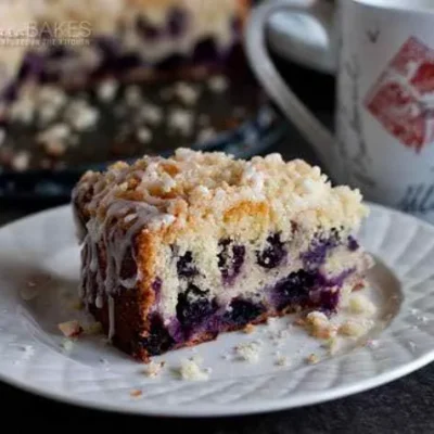 Blueberry Snack Cake With Streusel Topping