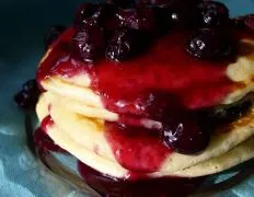 Blueberry Sour Cream Pancakes With Blueberry