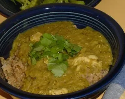 Bombay Chicken With Red Split Lentils