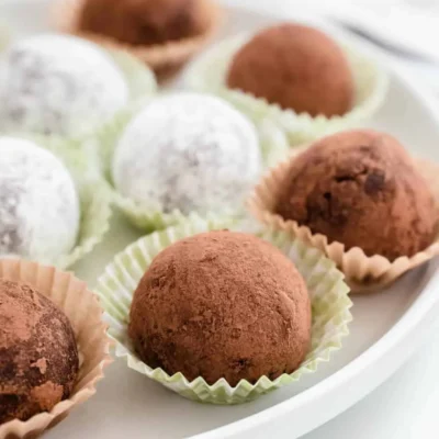 Bourbon Rum Balls No Bake Cookies