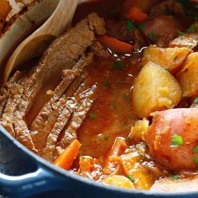 Braised Brisket With Potatoes And Carrots