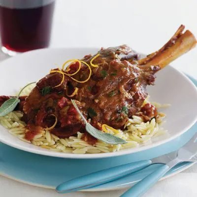 Braised Lamb Shanks & Sun Dried Tomatoes