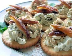 Brandied Blue Cheese & Dates On Crackers