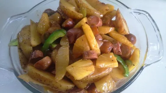 Bratwurst- Potato Skillet Dinner