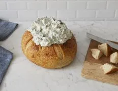 Bread Bowl Spinach Dip