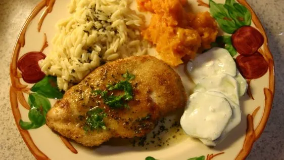 Breaded Chicken Cutlets With Lemon Basil