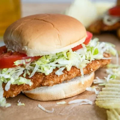 Breaded Pork Tenderloin Sandwich