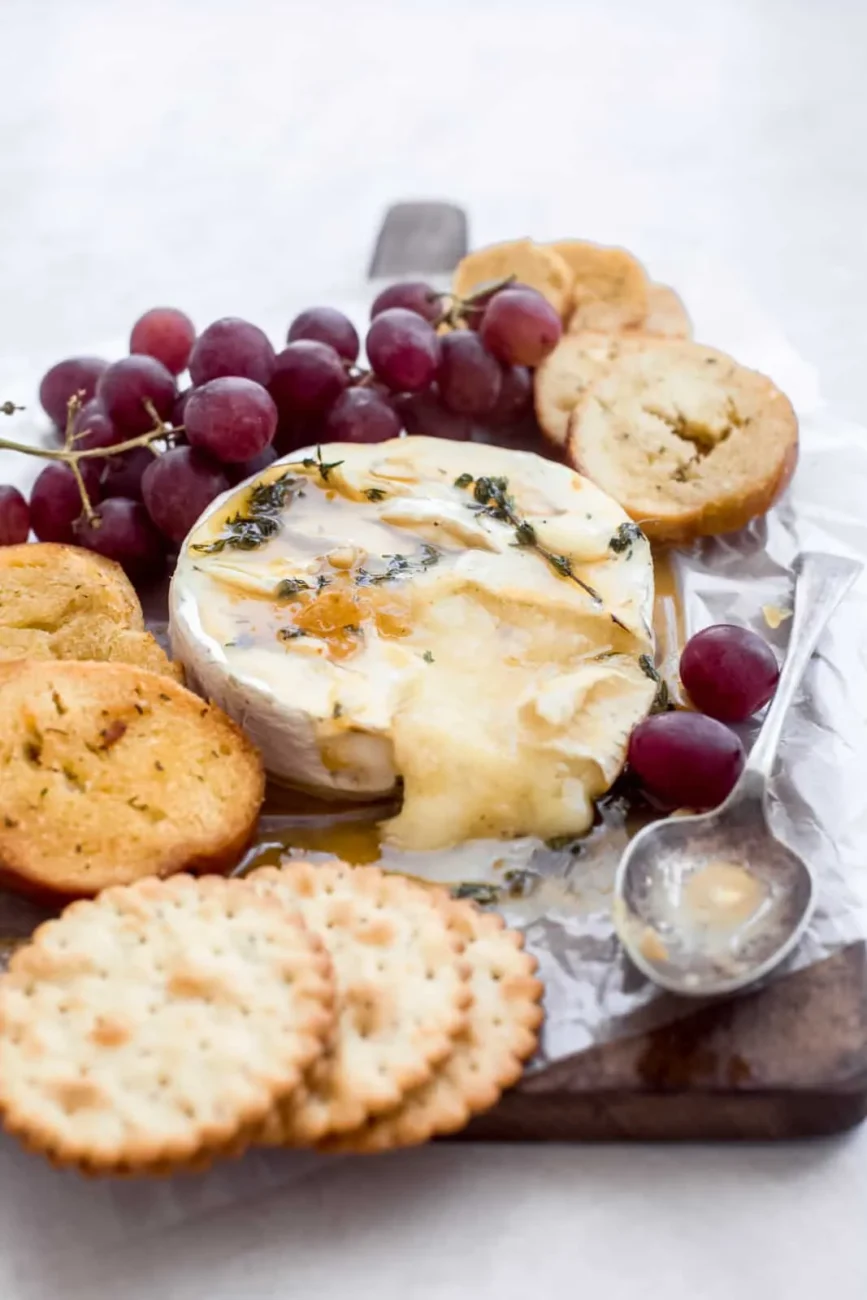 Brie Cheese With Roasted Garlic- Paprika Filling