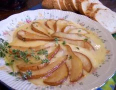 Brie With Roasted Pear And Thyme