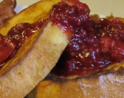 Brioche French Toast With Fresh Berry Compote