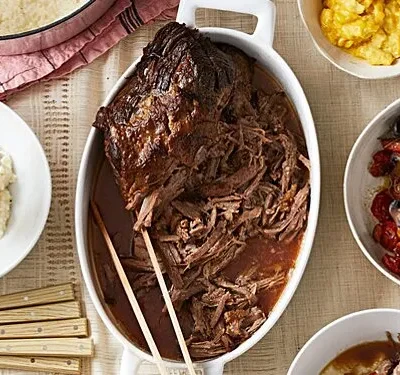 Brisket With Onions &Amp; Orange Wine Sauce