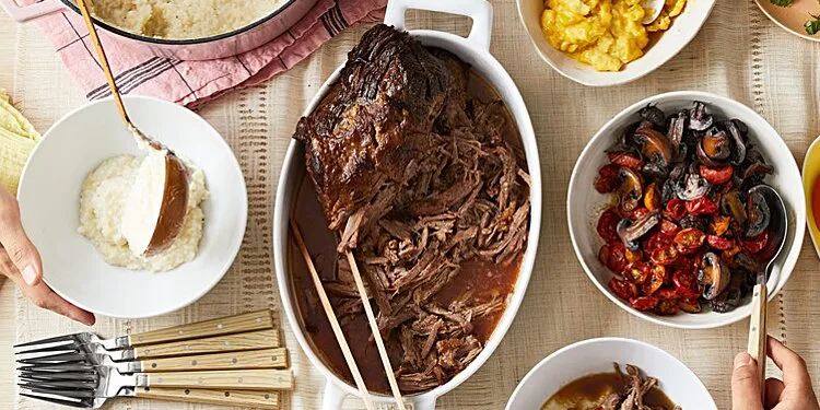 Brisket With Onions & Orange Wine Sauce