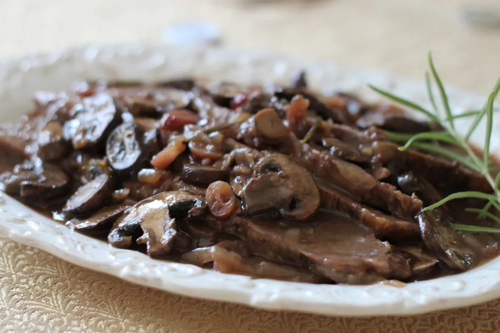 Brisket With Portabella Mushrooms And