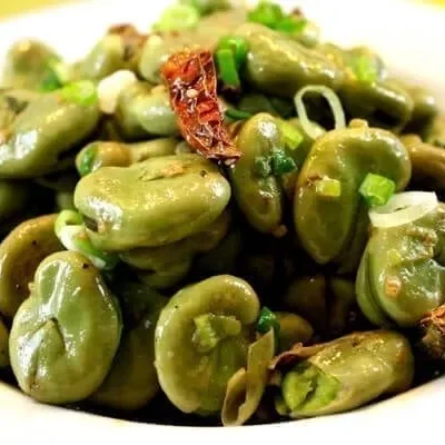 Broad Beans Fava Beans Stir Fried With