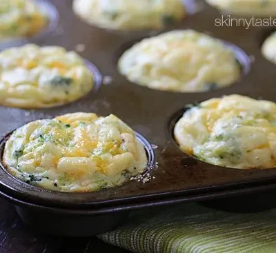 Broccoli And Cheese Egg Muffins