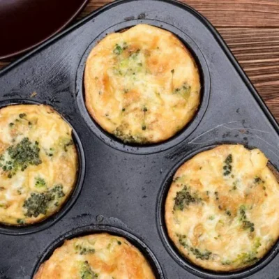 Broccoli And Cheese Egg Muffins