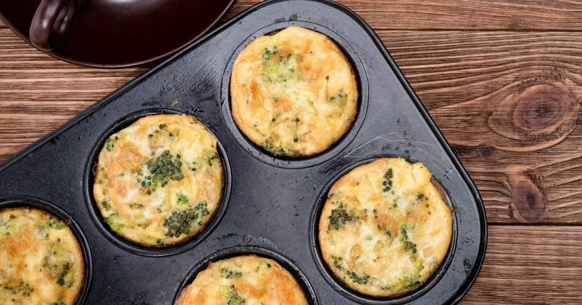 Broccoli And Cheese Egg Muffins