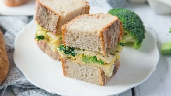 Broccoli And Egg Sandwich