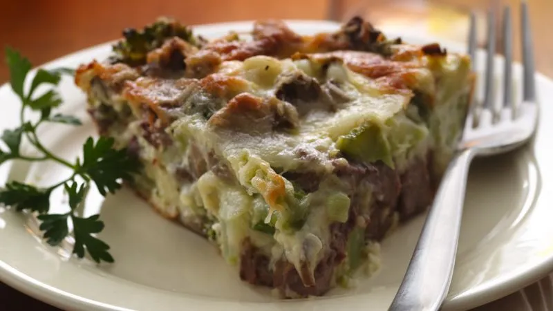 Broccoli And Mushroom Pie