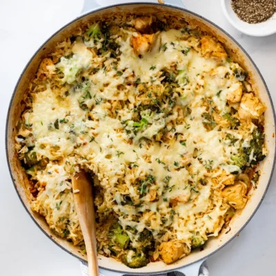 Brocolli Florets &Amp; Rice Casserole