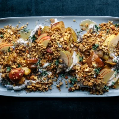 Broiled Apples And Pears With Rosemary