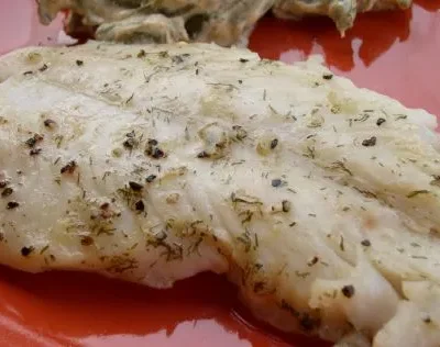 Broiled Fish With Dill Butter