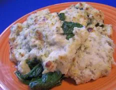 Broiled Spinach With Four Cheeses