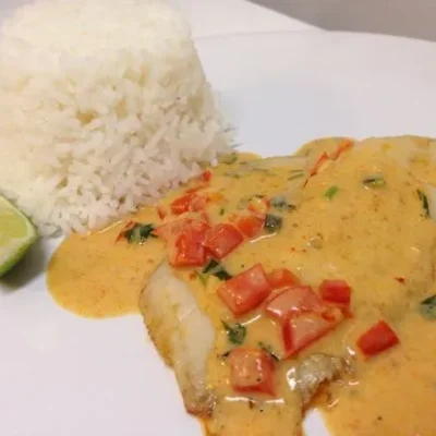 Broiled Tilapia With Thai Coconut Curry Sauce