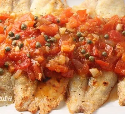 Broiled Tilapia With Tomato Caper Sauce