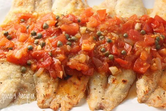 Broiled Tilapia With Tomato Caper Sauce