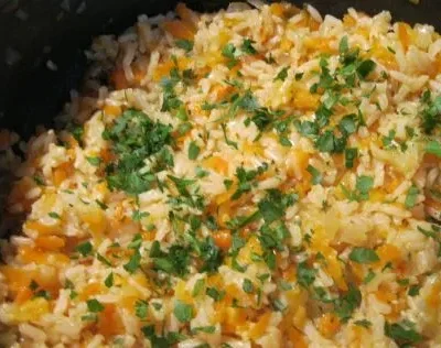 Brown Rice And Carrot Pilaf