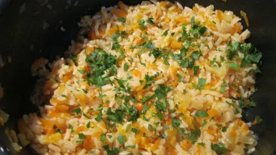 Brown Rice And Carrot Pilaf