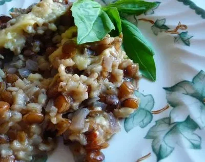 Brown Rice And Lentil Casserole