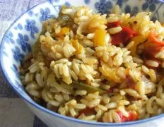 Brown Rice &Amp; Peppers Pilaf