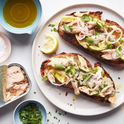 Brown Toast With Sardines