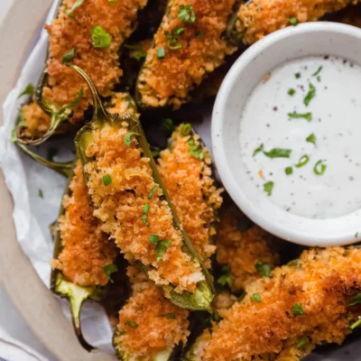 Buffalo Chicken Jalapeno Poppers