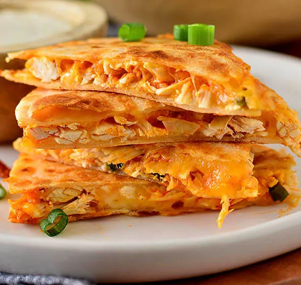 Buffalo Chicken Quesadillas