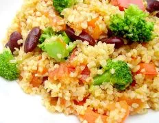 Bulgur Pilaf With Broccoli And Peppers