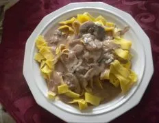 Burgundy Beef Stroganoff