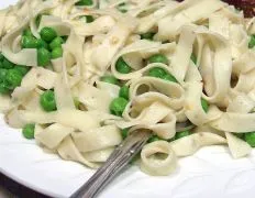 Buttered Fettuccini With Peas