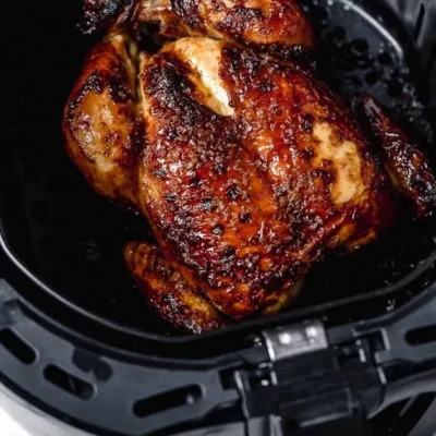 Buttermilk Marinated Air Fryer Whole Roasted Chicken