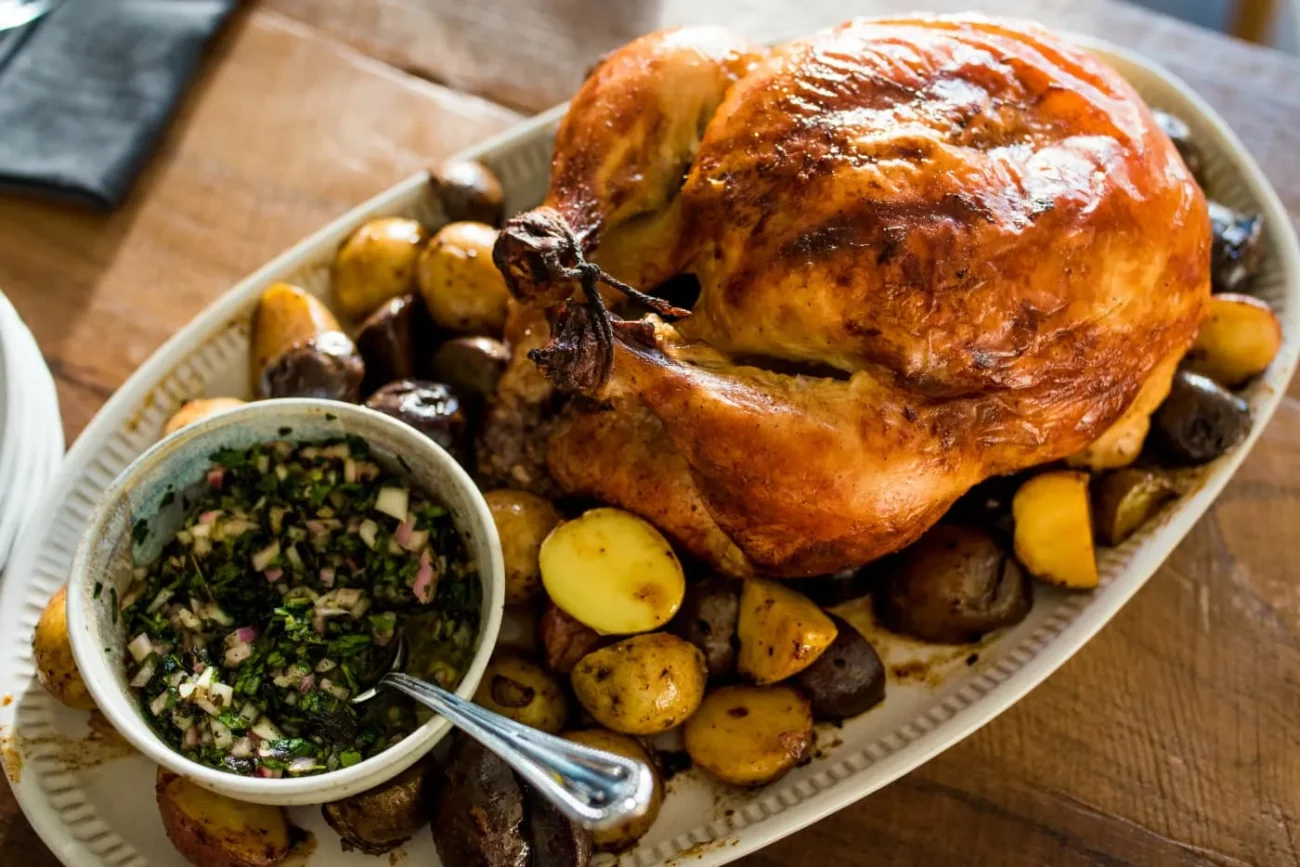 Buttermilk Marinated Air Fryer Whole Roasted Chicken