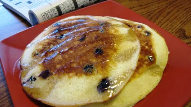 Buttermilk Sour Cream Blueberry Pancakes