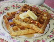 Butterscotch Banana Bread Waffles