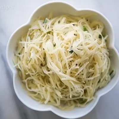 Buttery Angel Hair Pasta With Parmesan Cheese