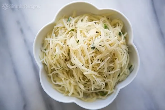 Buttery Angel Hair Pasta With Parmesan Cheese