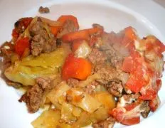 Cabbage Burger Casserole