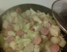 Cabbage, Potato And Smoked Sausage Skillet